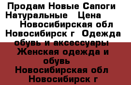 Продам Новые Сапоги .Натуральные › Цена ­ 4 000 - Новосибирская обл., Новосибирск г. Одежда, обувь и аксессуары » Женская одежда и обувь   . Новосибирская обл.,Новосибирск г.